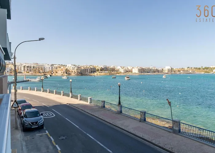 شقة Peaceful Seafront 3br With Balcony By 360 Estates Birżebbuġa